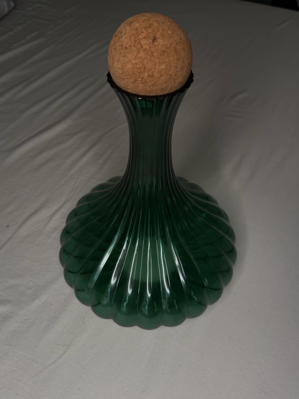 Green Glass Decanter